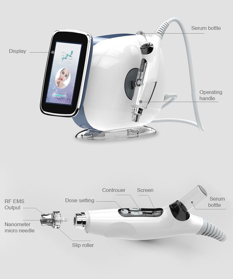 LB292 Portable Moisturizing Facial Lifting Wrinkle Removal EMS RF No Needle Mesotherapy Injection Gun