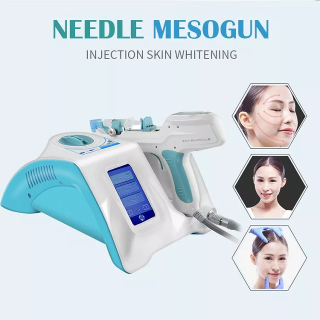 Mesogun Facial Whitening Beauty Device Injection Meso Gun Needles Anti Wrinkle Therapy Acne Treatment Face Lifting Machine