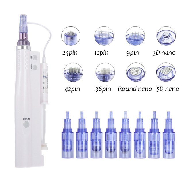 Dermal Filler Auto Microneedling Pen Needle Cartridge LED Dr. Pen Derma Pen