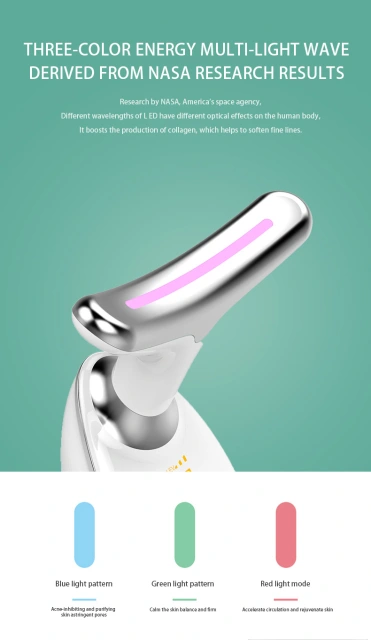 Tightening Wrinkle Removal Anti-Aging Facial Lift Wrinkle Remover Neck Facial EMS LED Light Beauty Device