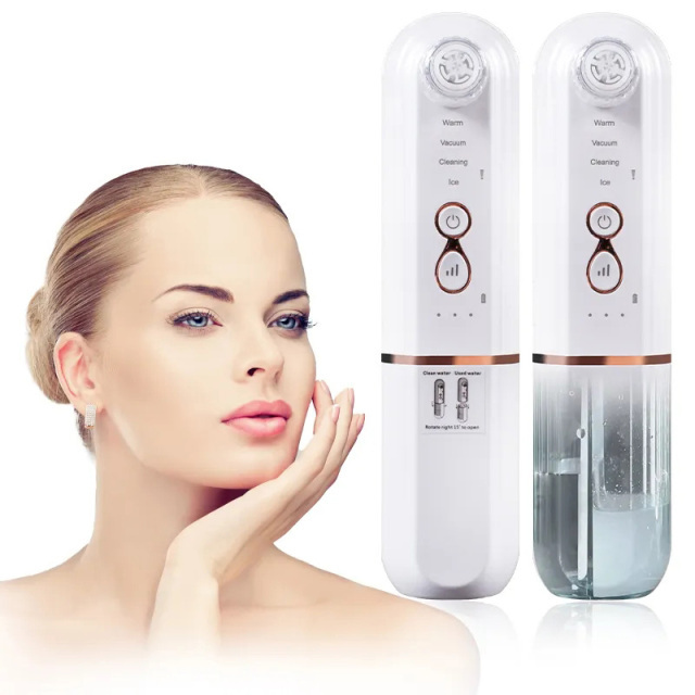 Facial Acne Vacuum Bubble Blackhead Remover Ultrasonic Cleansing Pore Cleaning Hydra Peeling Device