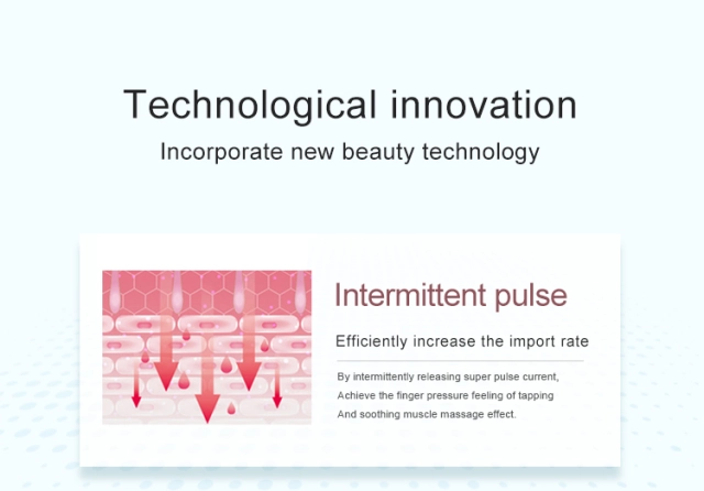 EMS Facial Rejuvenation Pulse Massage Hot Cold EMS Face Neck Lifting Skin Tightening Warm Clean Red Light LED Massager