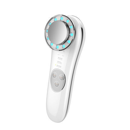 Deep Cleansing Skin Rejuvenation Beauty Red Blue LED Wrinkle Removal Face Ultrasonic Cleaning Massager