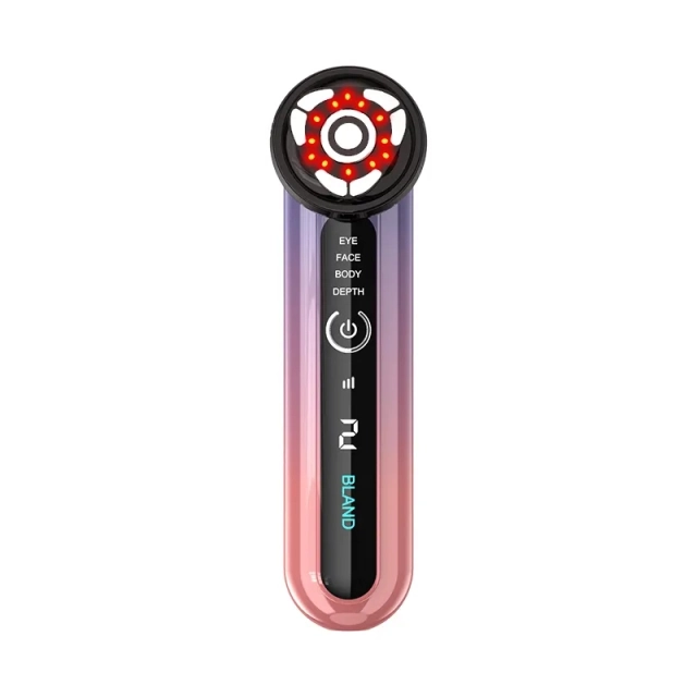 EMS RF LED Beauty Handheld Massage Tightening Anti Aging Wrinkle Two Head Facial Massager
