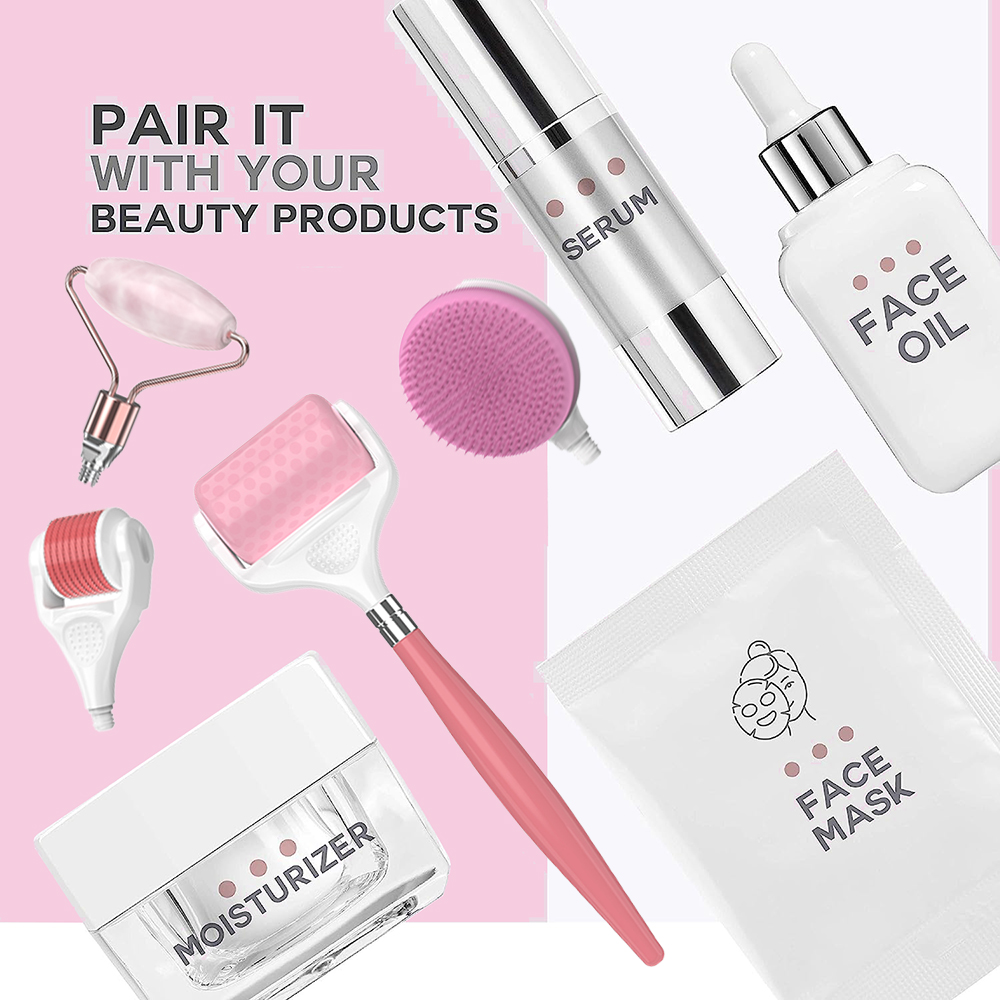 H40 Custom Jade Roller Derma Roller Ice Roller Facial Brush Skin Care Kit Dermaltools Beauty Gift Set