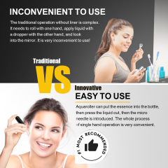 AR105 AQUA ROLLER MICRONEEDLING TOOLS FOR SKIN HAIR SCALP EYEBROW DERMA ROLLER