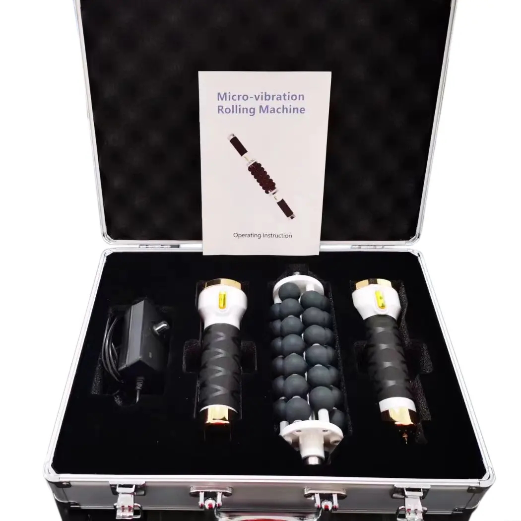 Electric Ball Roller Motorized Body Massage Fascia Muscle Cellulite Roller Wand for Neck Leg Back Roller Deep Tissue Massager Stick Handle