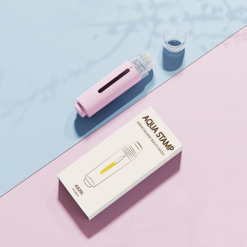 AS20L Derma Stamp Microneedle Aqua Stamp for Skin Care Face Lips Hair Scalp Microneedling Serum Applicator Micro Infusion Derma Pen