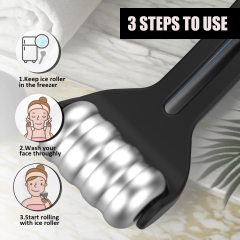 High Quality Aluminum Alloy Ice Roller Metal Facial Skin Cooling Roller China Manufacturer