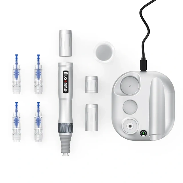 New 2025 Multifunctional Derma Pen with Two Magnetic Batteries Charge F10