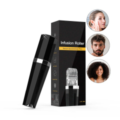 2-in-1 Hair Growth Micro Infusion Needle Roller Combo Hair Care Device with Scalp Massage Balls 5ML Serum Vaccum Pump Tube