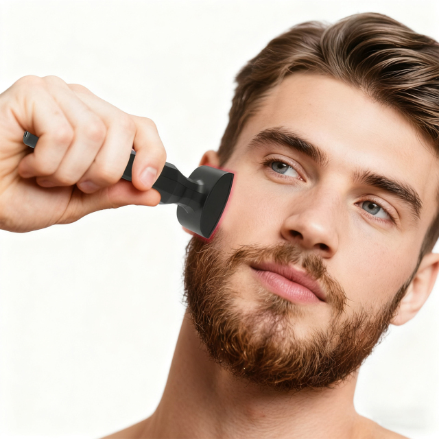 LUMI STAMP - 650nm Red Light Therapy Microcurrent MTS Toning LED Derma Stamp for Skin & Hair & Beard