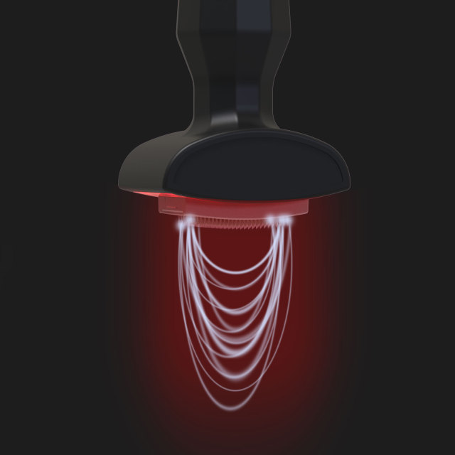 LUMI STAMP - 650nm Red Light Therapy Microcurrent MTS Toning LED Derma Stamp for Skin & Hair & Beard