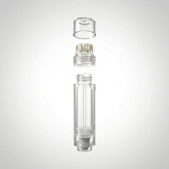 Manual Micro-needling Stamp Applicator - 1-Press Serum Dropper, 20K Titanium Needles, for Face & Scalp Care (ISO13485 & CE Certified)