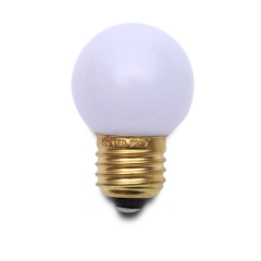 IP44 24V 230V G45 colors led bulb 1W plastic shatterproof