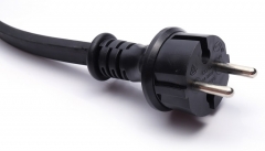 AU EU UK 1.5m length EXTENSION rubber cable power cord plug