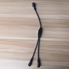 Y splitter T connector extension connectable cable