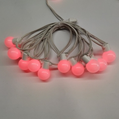 Outdoor color changing led light chain G45 RGB light string