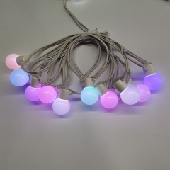 Outdoor color changing led light chain G45 RGB light string