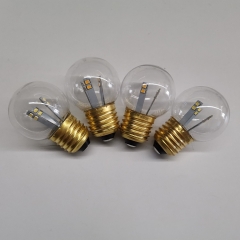 Hot sales Plastic globe bulb 1w 230v G45 led lamp