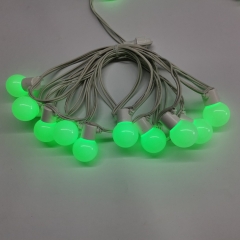 IP44 Outdoor led light chain G45 bulb string lights RGB color changing light