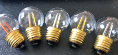 IP44 GLOBE filament led bulb 2w e27 b22 dimmable lamp
