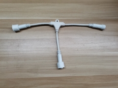 Y splitter T connector extension connectable cable