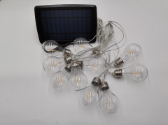 Outdoor waterproof solar garden lights globe bulb string