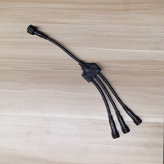 Y splitter T connector extension connectable cable