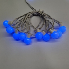 Outdoor color changing led light chain G45 RGB light string