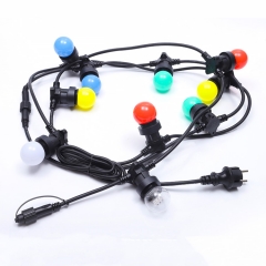 5m 10m 20m Customized length festoon rubber cable E27 B22 festoon lights for outdoor decoration lighting