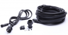 WENDADECO Festoon Harnesses Black cable waterproof socket festoon e27 sockets