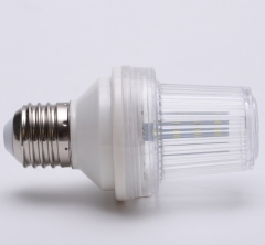 Outdoor waterproof plastic housing lamps E27 B22 E14 base strobe Led flashing light bulbs