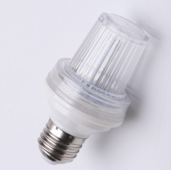 Outdoor waterproof plastic housing lamps E27 B22 E14 base strobe Led flashing light bulbs