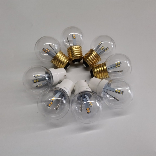 G45 SMD Plastic led bulb 230v 1w