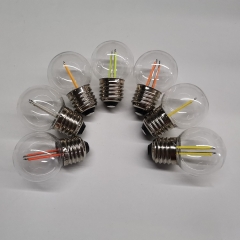 230V G45 filament dimmable led bulb 2w e27 b22 light