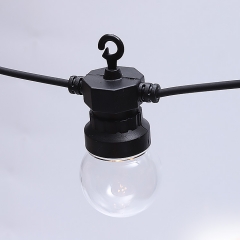 Clear globe warm white led festoon lights G50 bulb