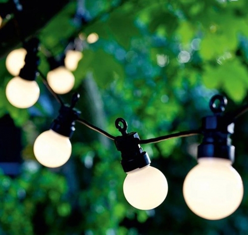 G50 patio string lights outdoor decorative led festoon lighting