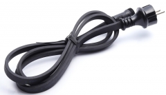 AU EU UK 1.5m length rubber cable power cord plug