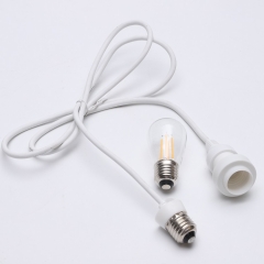 E27 B22 Lamp holder wire 0.5m 1m 2m