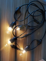 Decorative party lights S14 led filament bulb IP44 plastic lamp 2w