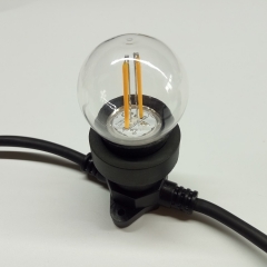coloured led globe festoon filament bulb B22 E27 dimmable led bulb G45 230v for outdoor lighting
