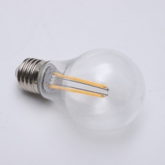 A60 plastic dimmable filament led bulb lamp 2w