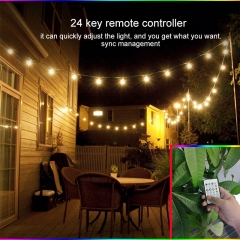 WENDADECO New products Christmas G40 globe bulb smart string lights outdoor decoration mobile phone control