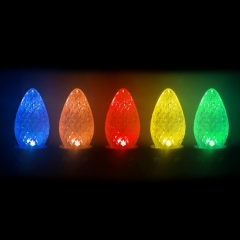 WENDADECO Globe C7 C9 String Lights Multicolor Holiday Decoration Strawberry C7 C9 Led Christmas Lights Bulb