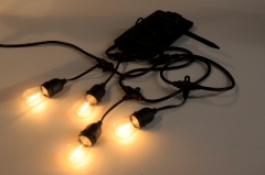 Solar festoon lights waterproof outdoor garden decoration string patio lights