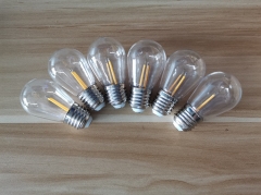 E27 Dimmable 2W 4W S14 Led edison Filament bulbs for outdoor string lights