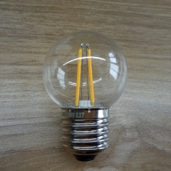 Decorative filament bulb G45 filament led bulb 2W light lamp 220v 120v Glass Cover Edison E27 Style