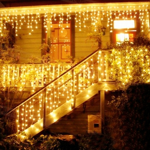 Garland curtain 3x3 lights indoor lighting string Connectable Christmas decoration Outdoor Led Curtain Light
