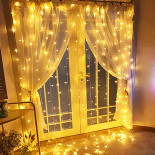 Outdoor decorative lighting christmas decoration LED string curtain lights for home decor fairy curtain lights